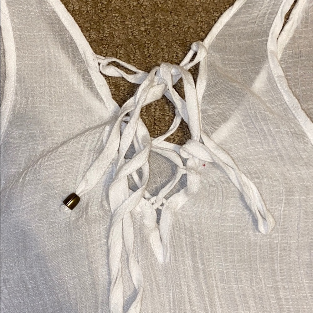 White Ruffle Tank - Picture 5 of 5